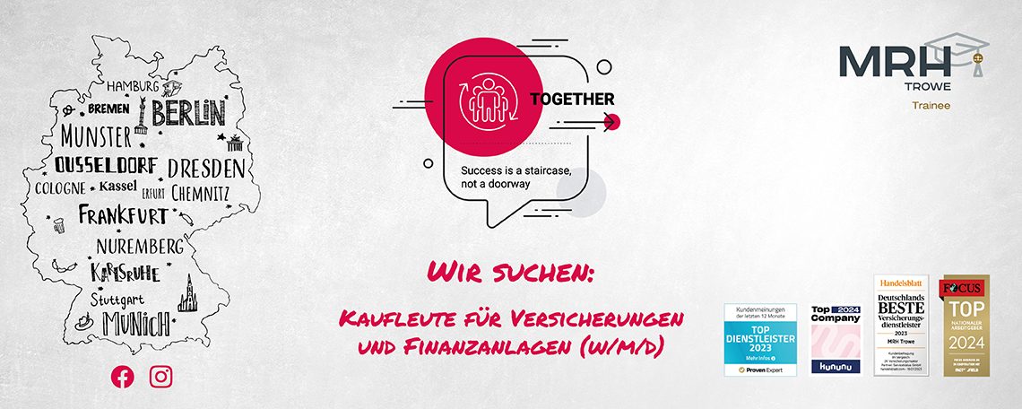 Ausbildung zum Kaufmann für Versicherungen und Finanzanlagen (w/m/d), 1. Bild